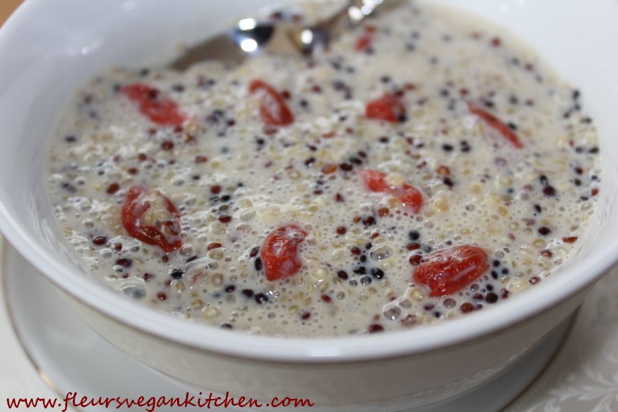 (English) Tricolor quinoa pudding