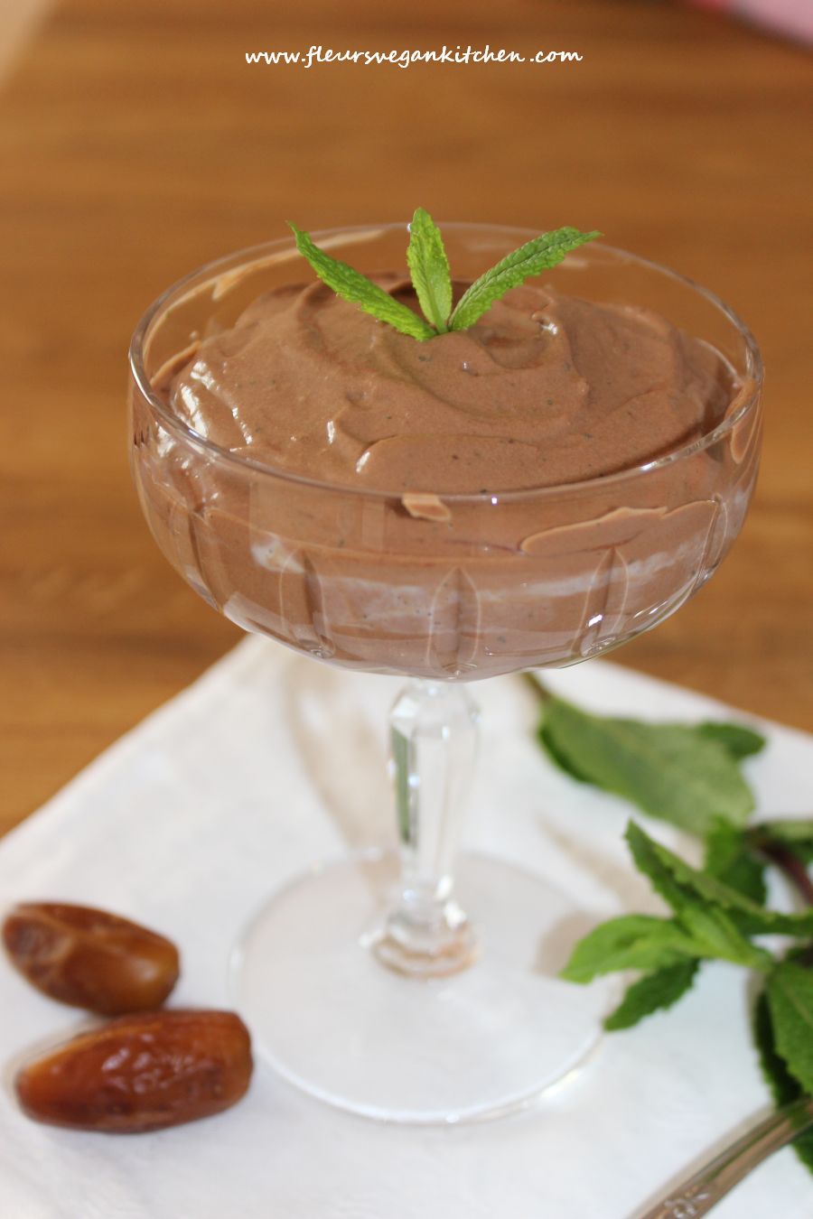 Chocolate mint mousse